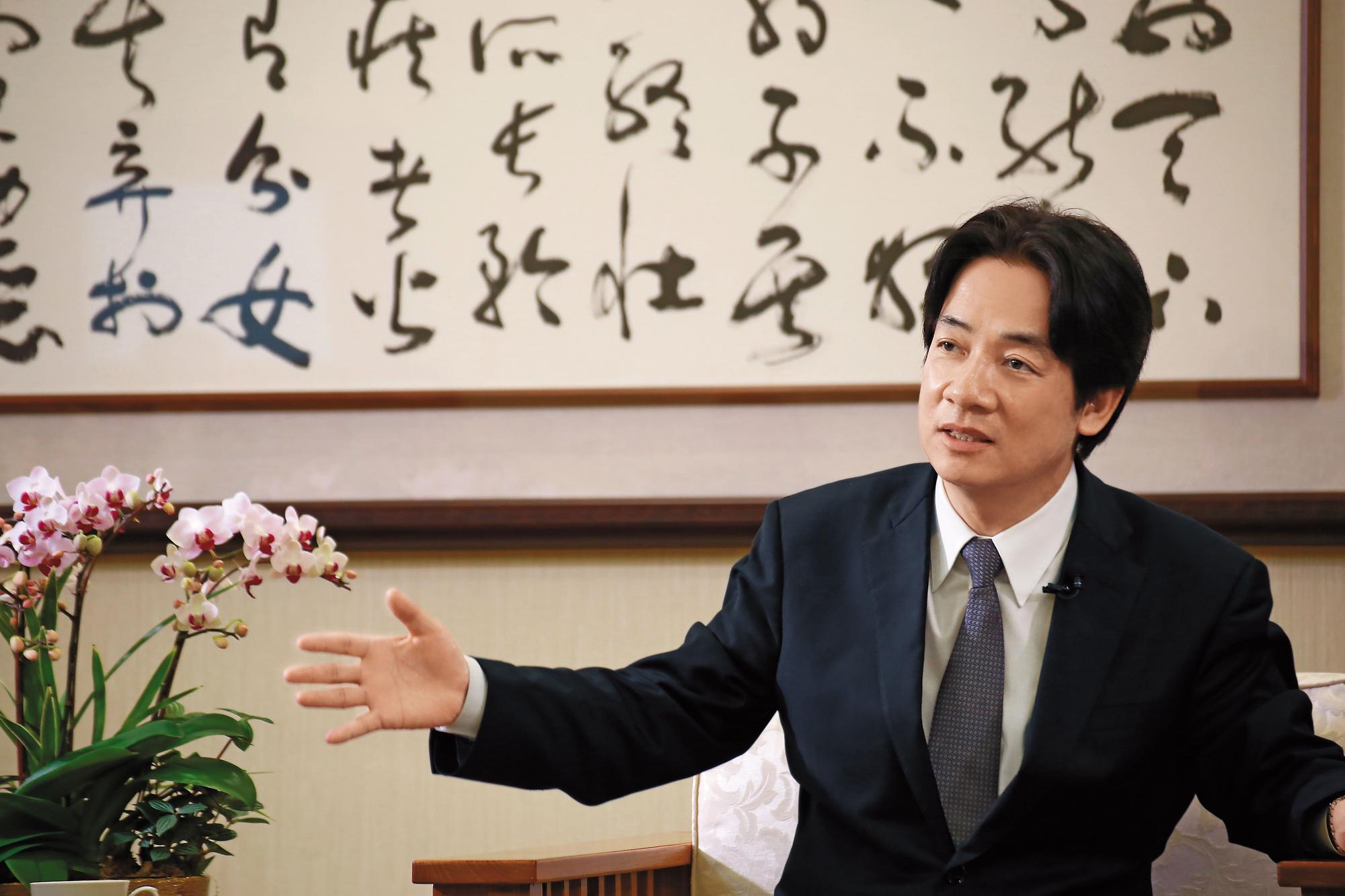 行政院長賴清德接受本刊專訪，談到未來施政藍圖，「空汙」與「人口危機」是最想解決的2個問題。