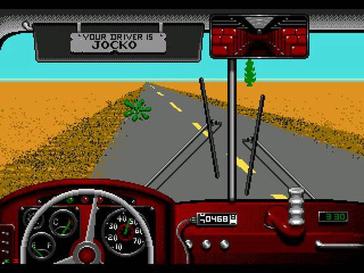 原版《沙漠公車》的遊戲畫面。