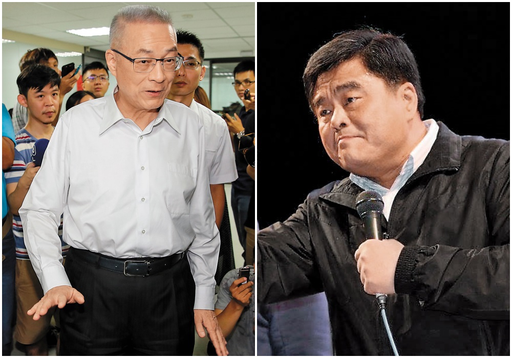 黨主席吳敦義（左圖）指派雲林縣黨部主委林文瑞擔任新成立的水利黨部主管，大有擺脫張榮味（右圖）家族牽制味道，加上立委張麗善與林文瑞均有意參選縣長，儼然成為茶壺裡的風暴。