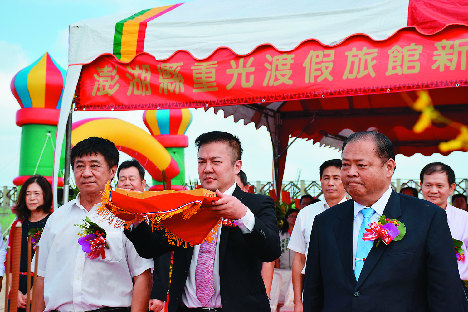 去年張綱維要投資興建澎湖最大的度假旅館BOT案，近期傳出因資金不足導致工程落後。（資料照）