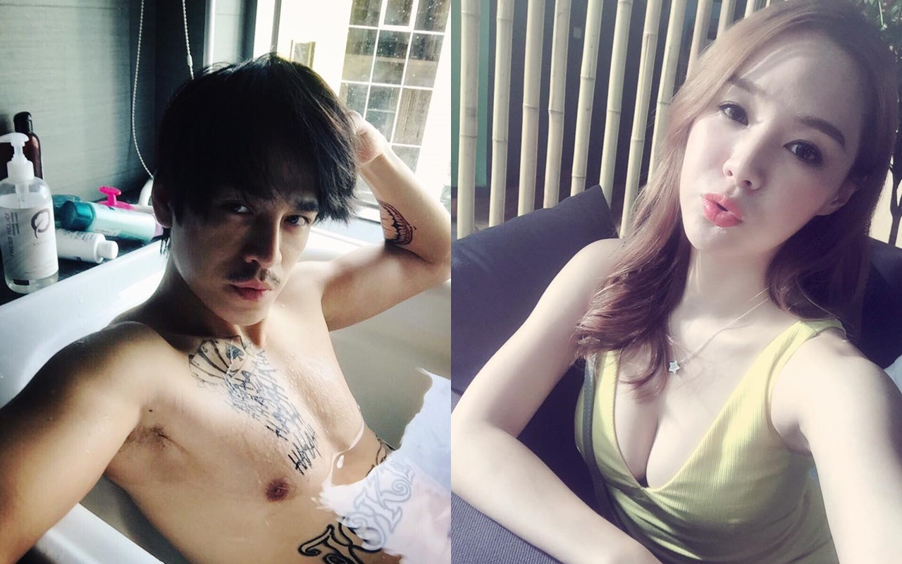 波波蓁（右）近日受訪坦承和GINO（左）在年初分手。（圖翻攝自GINO、波波蓁臉書）