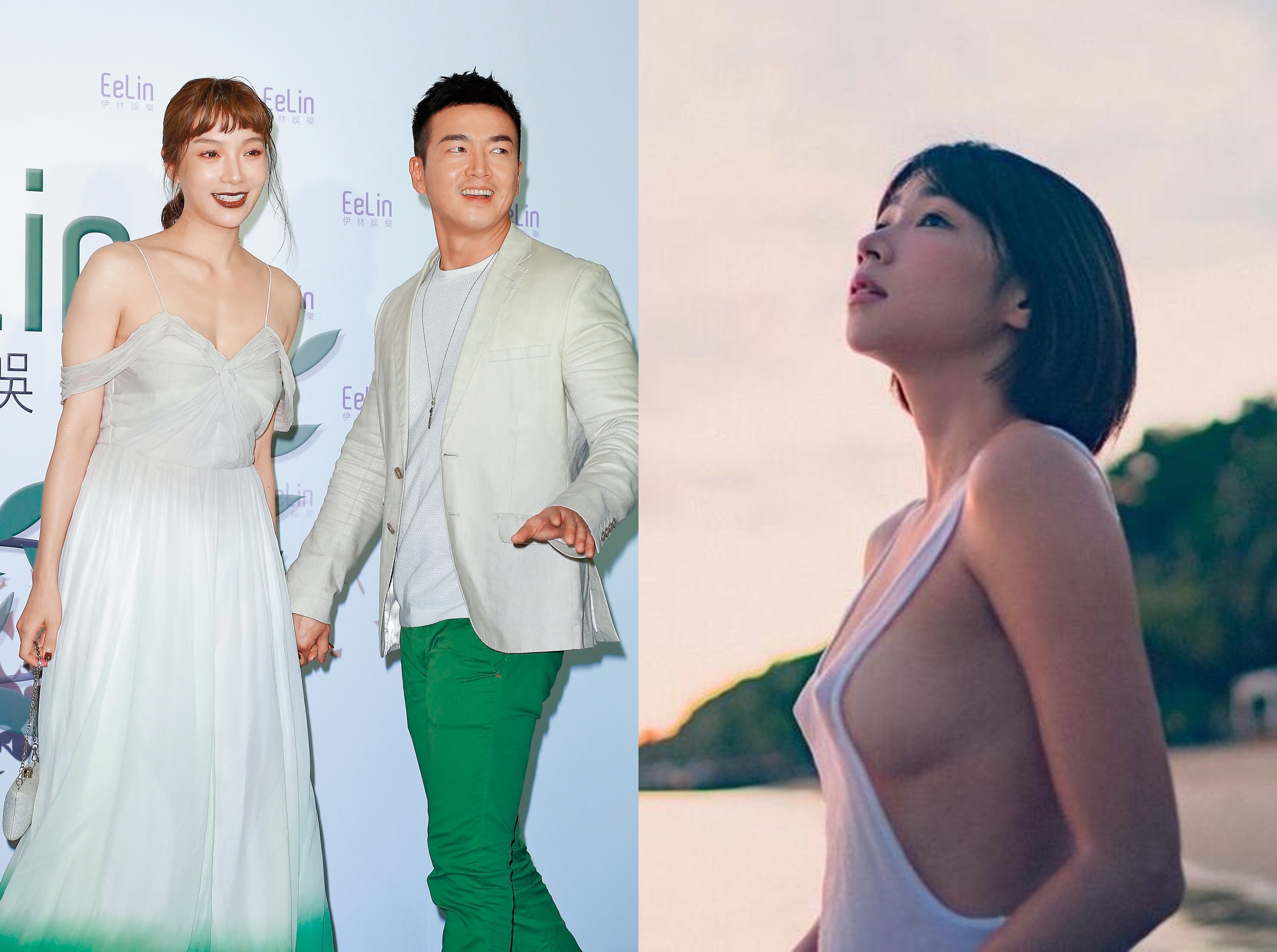 李沛旭跟蔡淑臻（左一）看似感情穩定，但爆出其實暗潮洶湧，傳出李沛旭跟師妹曾智希（右一）喇舌，被蔡淑臻知道，導致婚事取消。（圖片提供：依林）