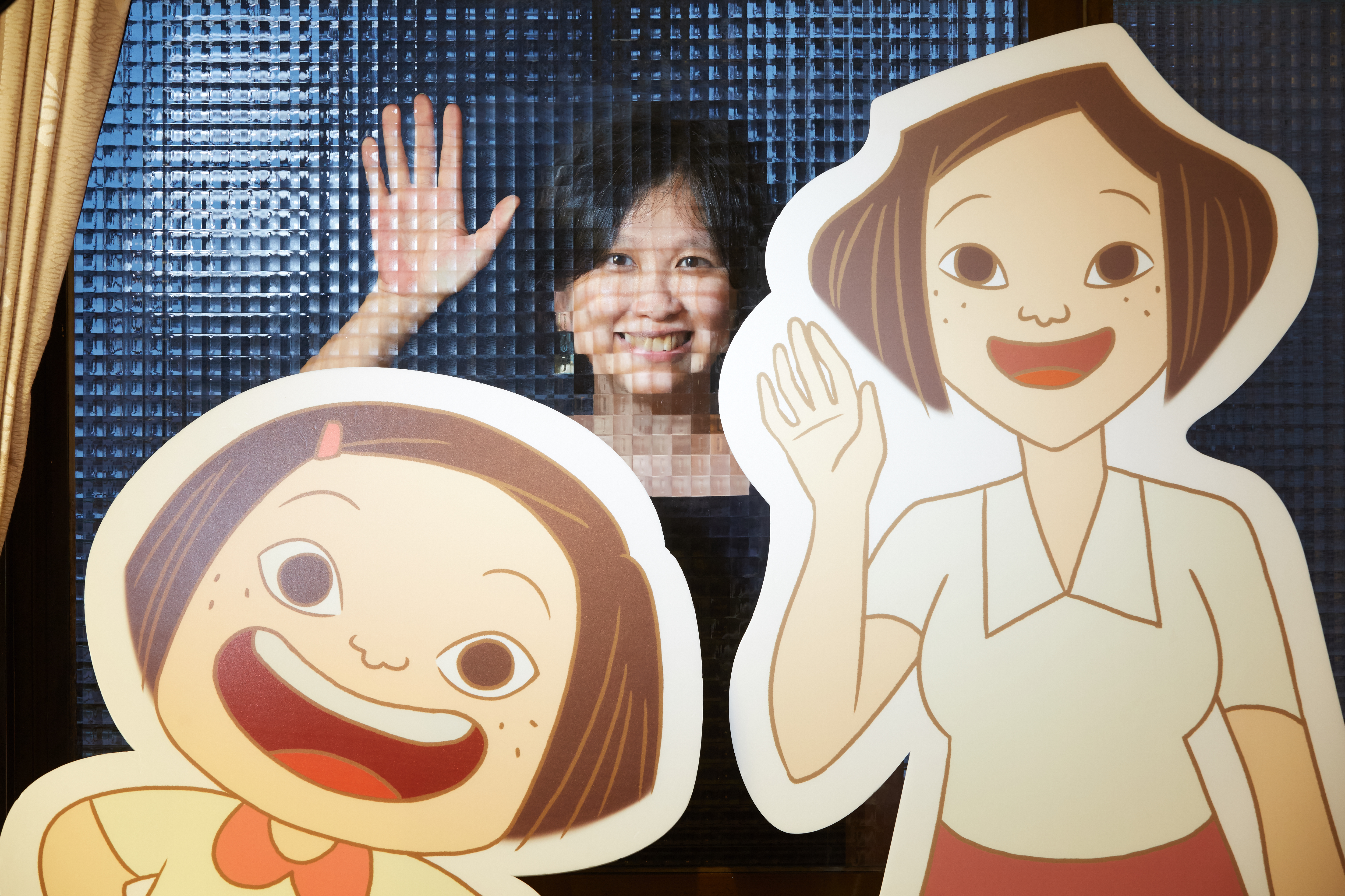 導演宋欣穎（中）籌拍動畫《幸福路上》曾經陷入拍或不拍的兩難。