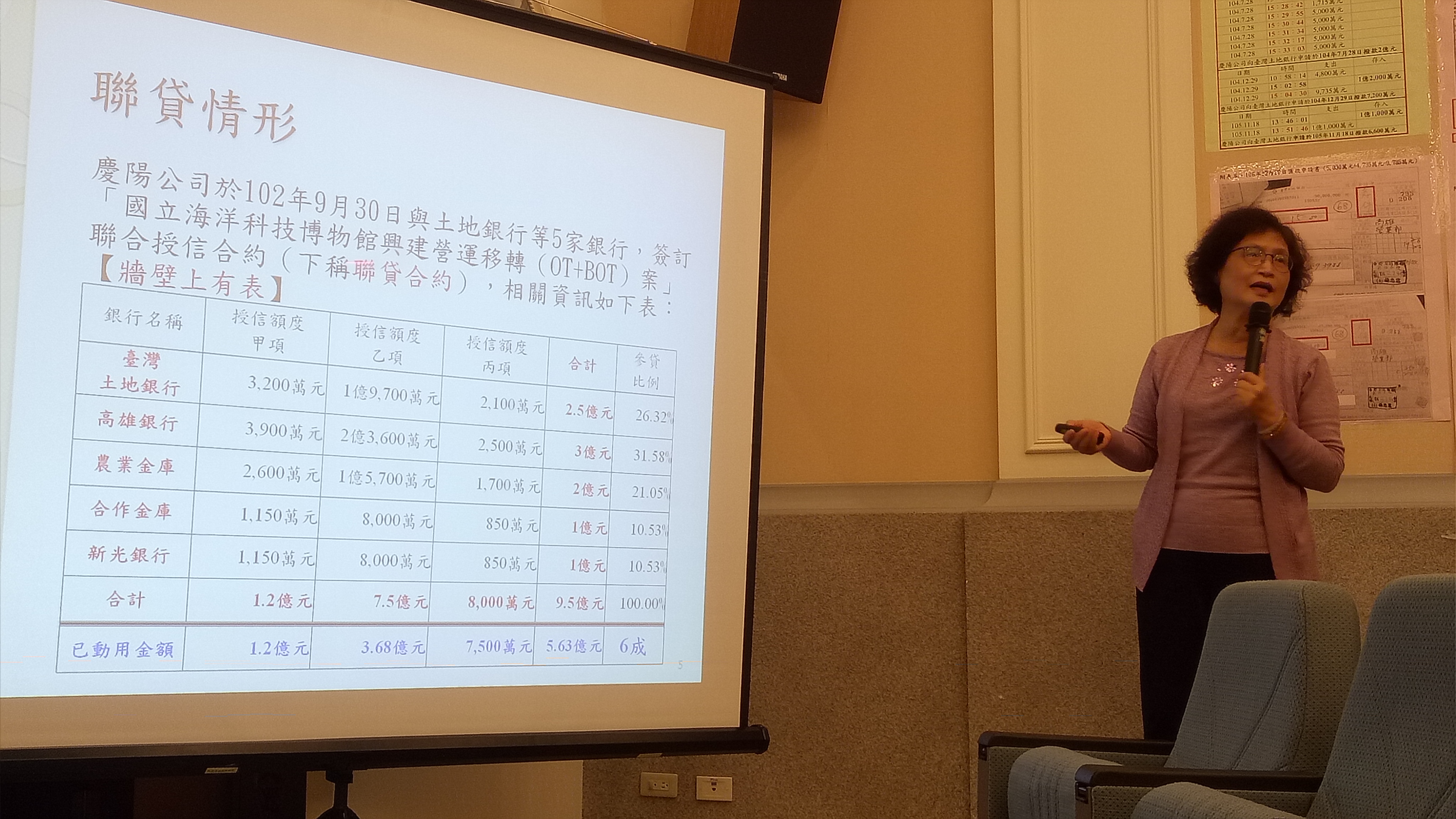 監察委員仉桂美今公布慶富集團承攬海科館案的調查報告。