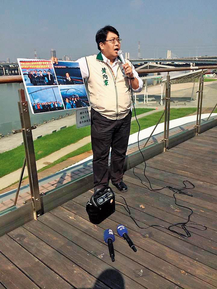 針對捷七聯開案土地徵收一事，黃向羣表示，地主態度反覆，他也很頭痛。（翻攝自市議員黃向羣臉書）