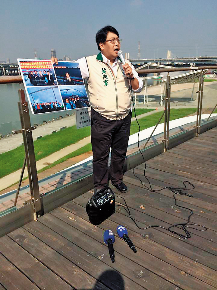 針對捷七聯開案土地徵收一事，黃向羣表示，地主態度反覆，他也很頭痛。（翻攝自市議員黃向羣臉書）