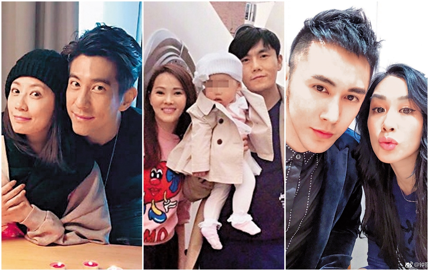 左起：與修杰楷結婚的賈靜雯、伊能靜和秦昊，以及鍾麗緹和張倫碩。