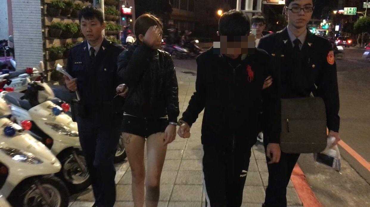 謝女和男友恐嚇取財,被警方移送偵辦。(翻攝畫面)