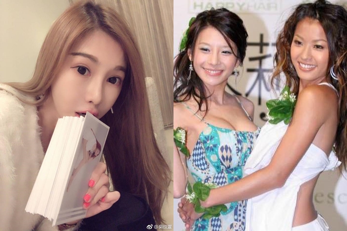 吳玟萱（左）、艾莉絲（中）都是小嫻（右）同經紀公司學姐學妹，也都有婚變經驗。（翻攝艾莉絲、吳玟萱臉書）