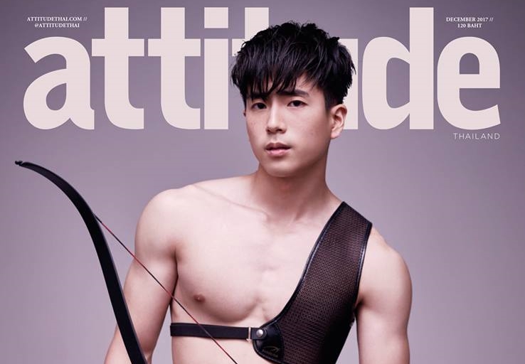 查農新戲演射箭手，當起粉絲們的邱比特應該也是得心應手。（翻攝自Attitude Thailand官方臉書）