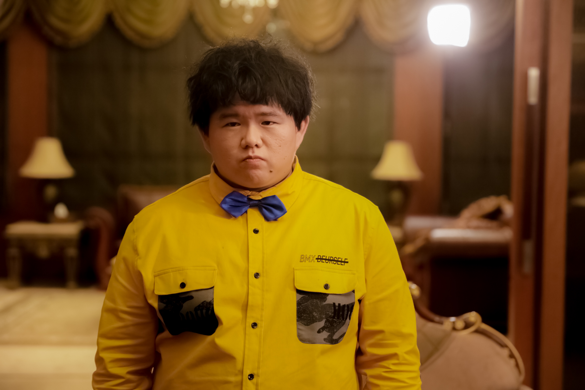 林育羣跨足電影圈，處女秀飾演搞笑黑道小弟。（丙午駒電影提供）