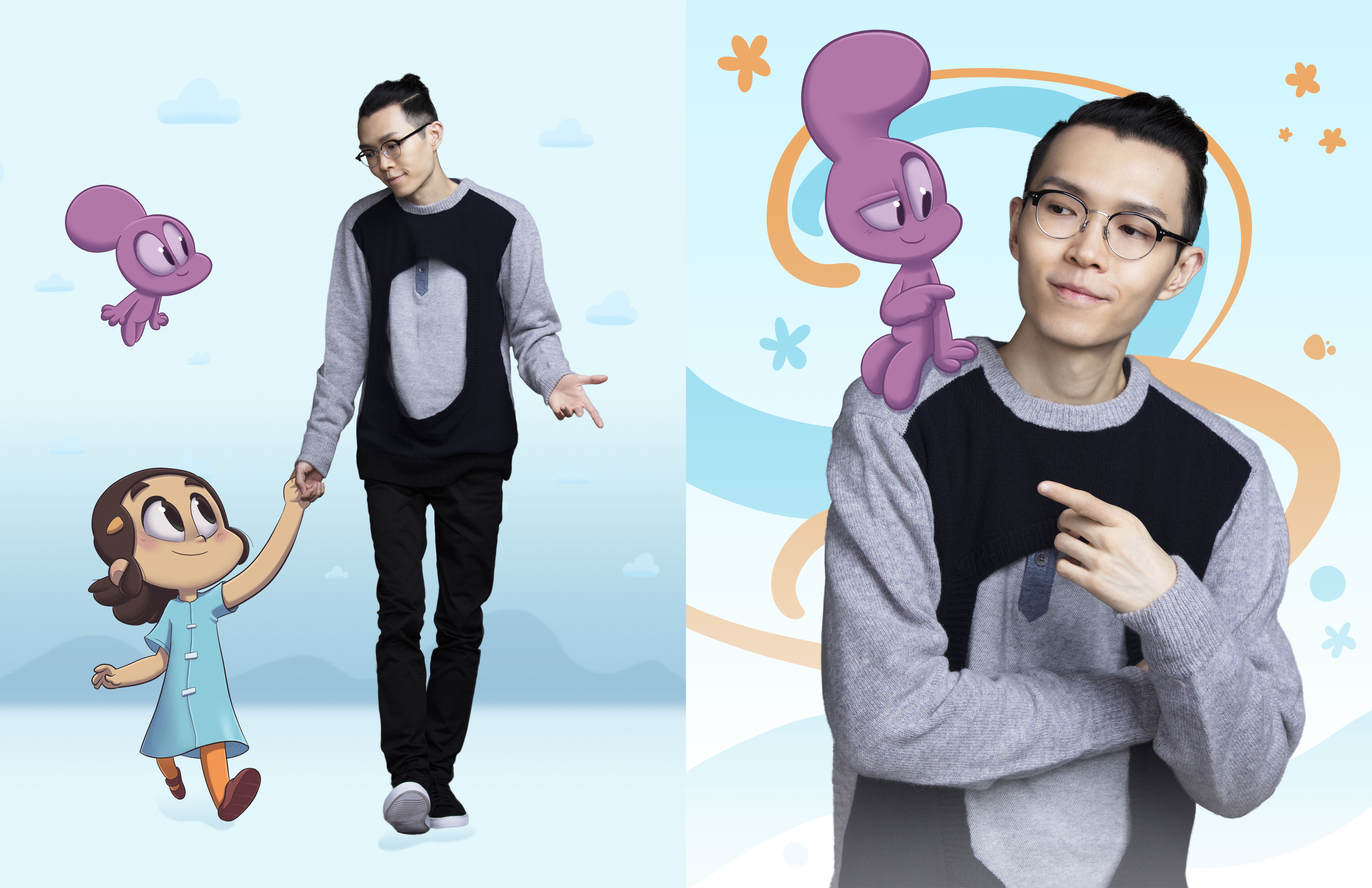 金曲歌王方大同推出結合音樂及童書的圖文集 《艾美夢遊兒童系列圖畫小說》，主人翁艾美經過快4年才順利誕生。（賦音樂提供）