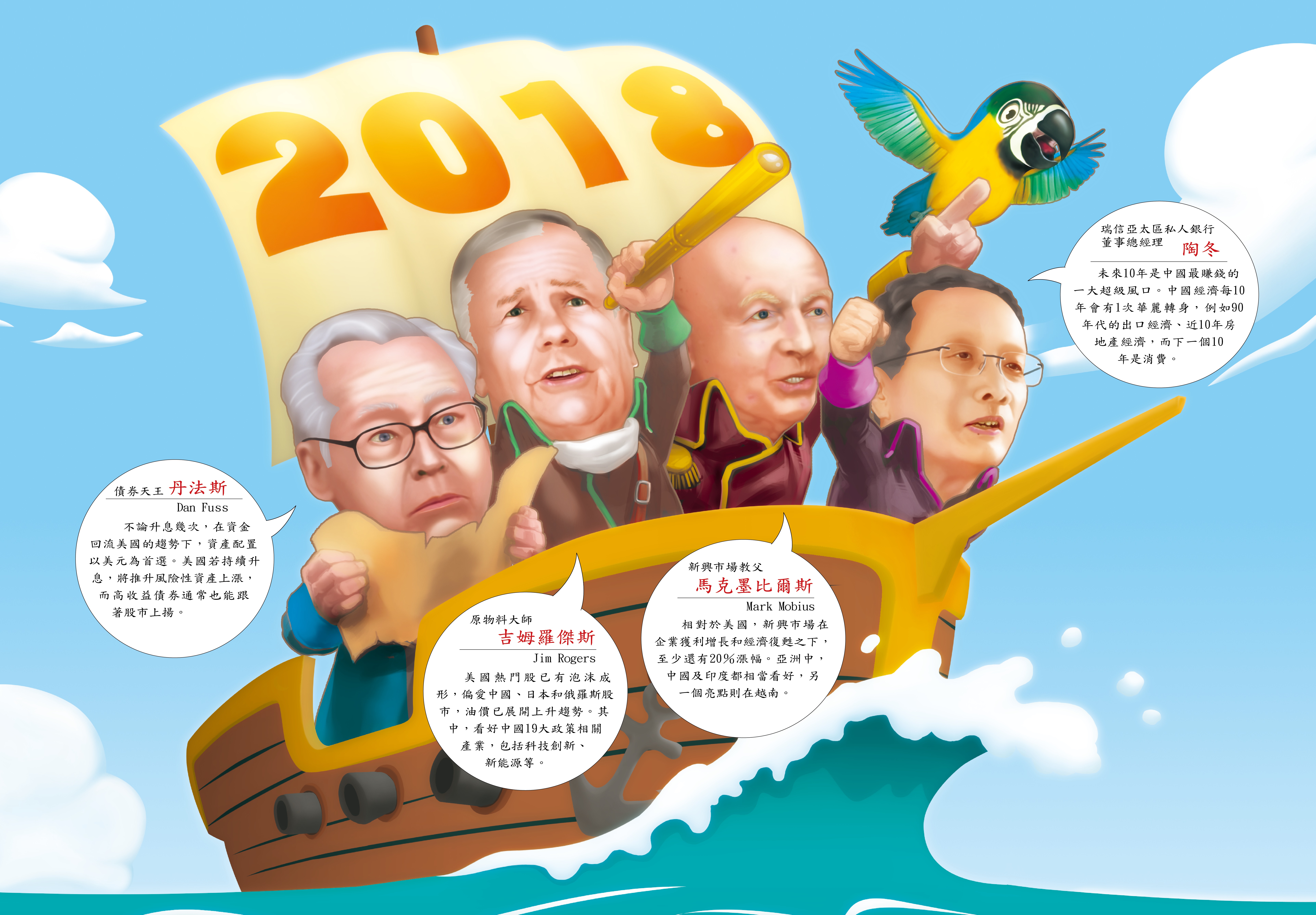  對2018展望，重量級國際投資大師的看法，聚焦在新興市場與中國。