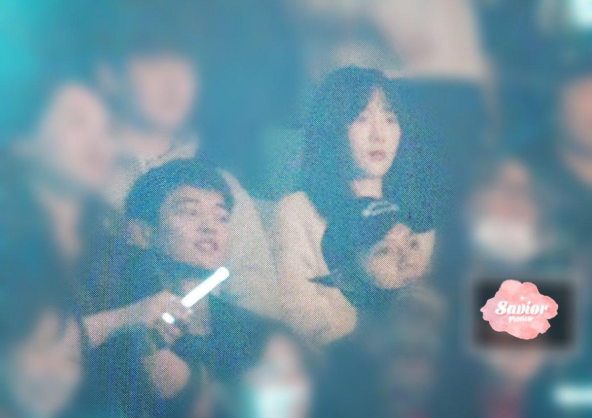 SHINee成員珉豪與少女時代太妍也出席金鐘鉉演唱會為他應援。(翻攝推特)