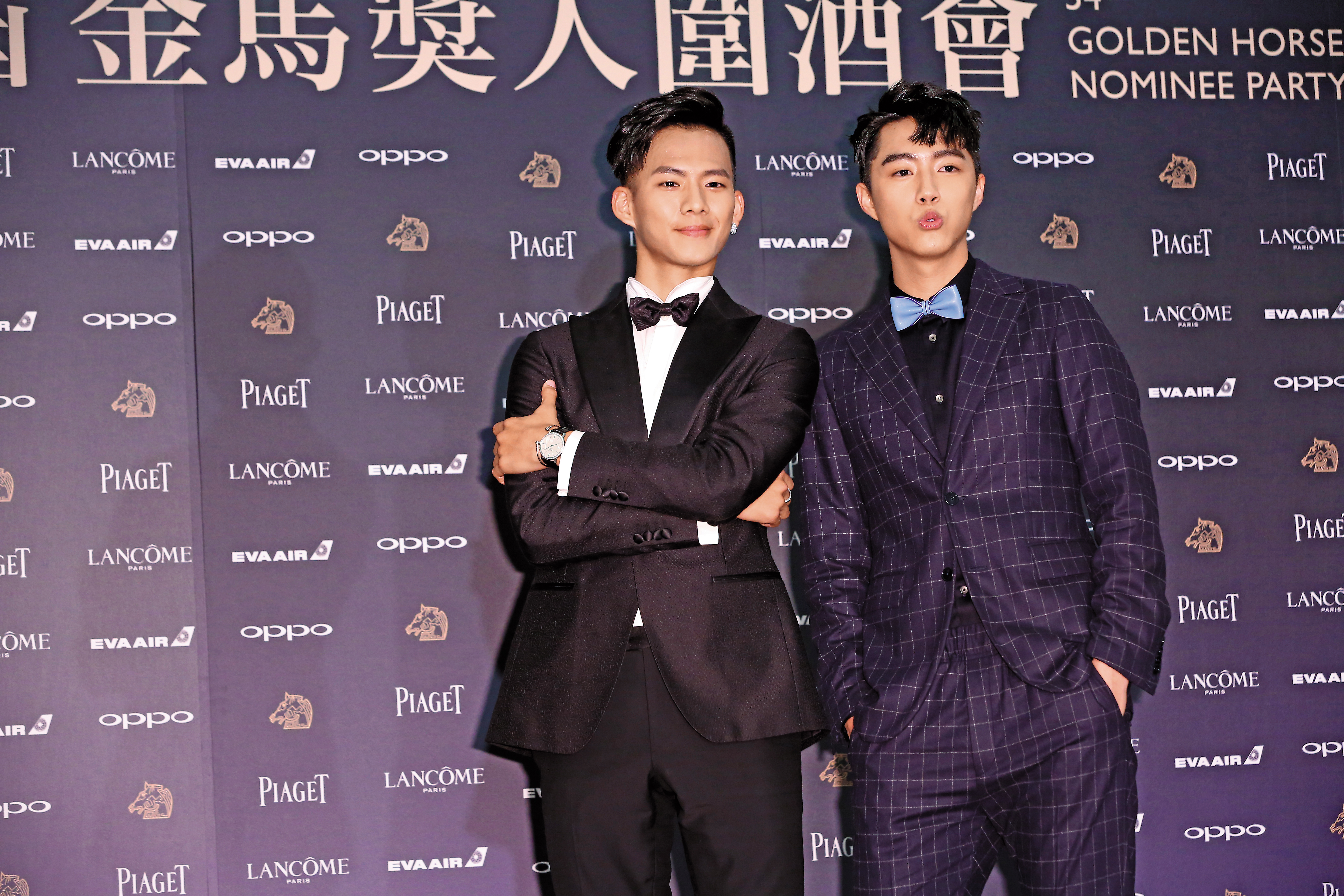 吳念軒（左）與蔡凡熙一同入圍第54屆金馬獎最佳新人獎，2人出席入圍酒會。