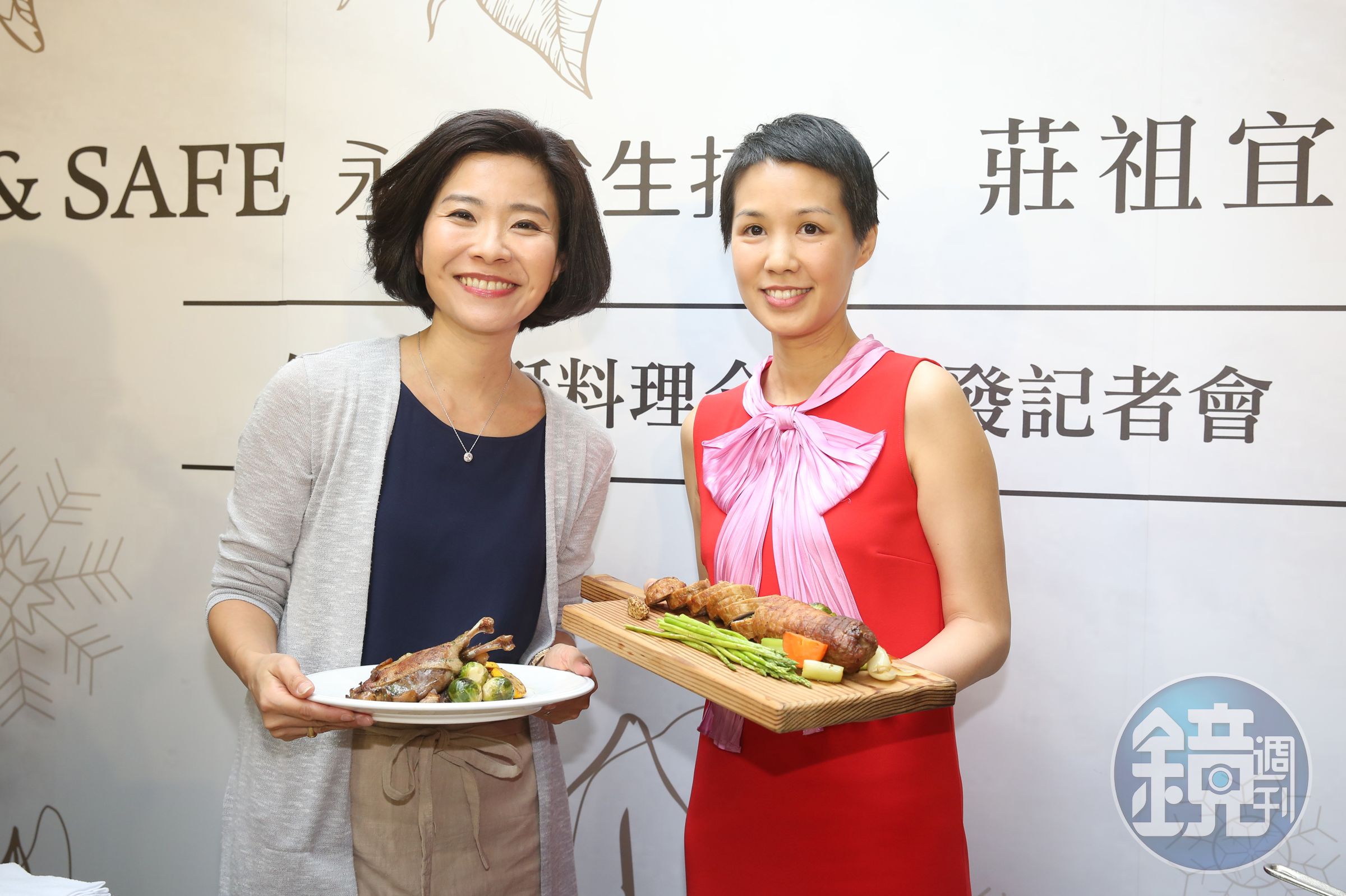 莊祖宜（左）與何奕佳（右）的理念相同，合作自然愉快。