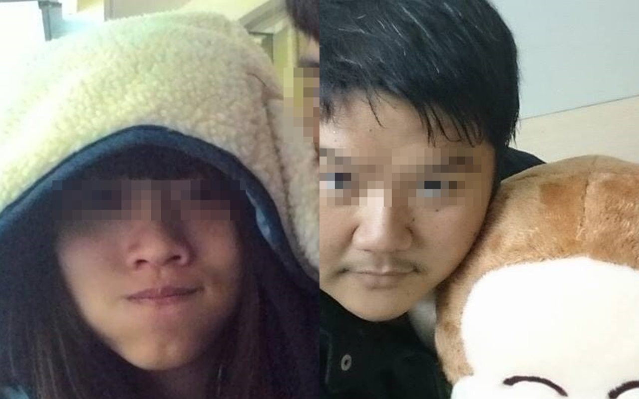 黃姓男大生（右）求歡不成狠殺學妹（左）還自承姦屍。（翻攝自兩人臉書）