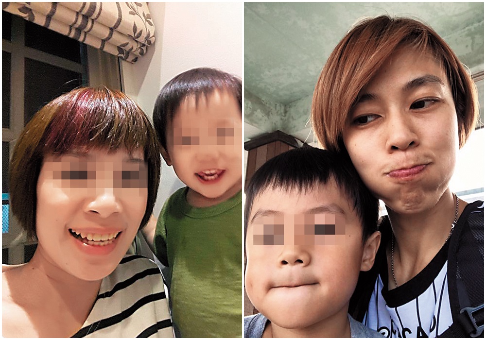 陳詩欣（右圖）跟陳正浩老婆（左圖）最近的面容有異曲同工之妙，拍照也有類似的構圖美感。