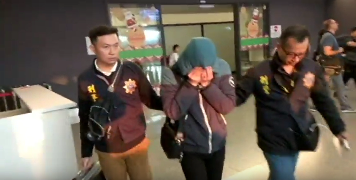 王嫌挾帶K毒入境,遭刑事局查獲。(刑事局提供)
