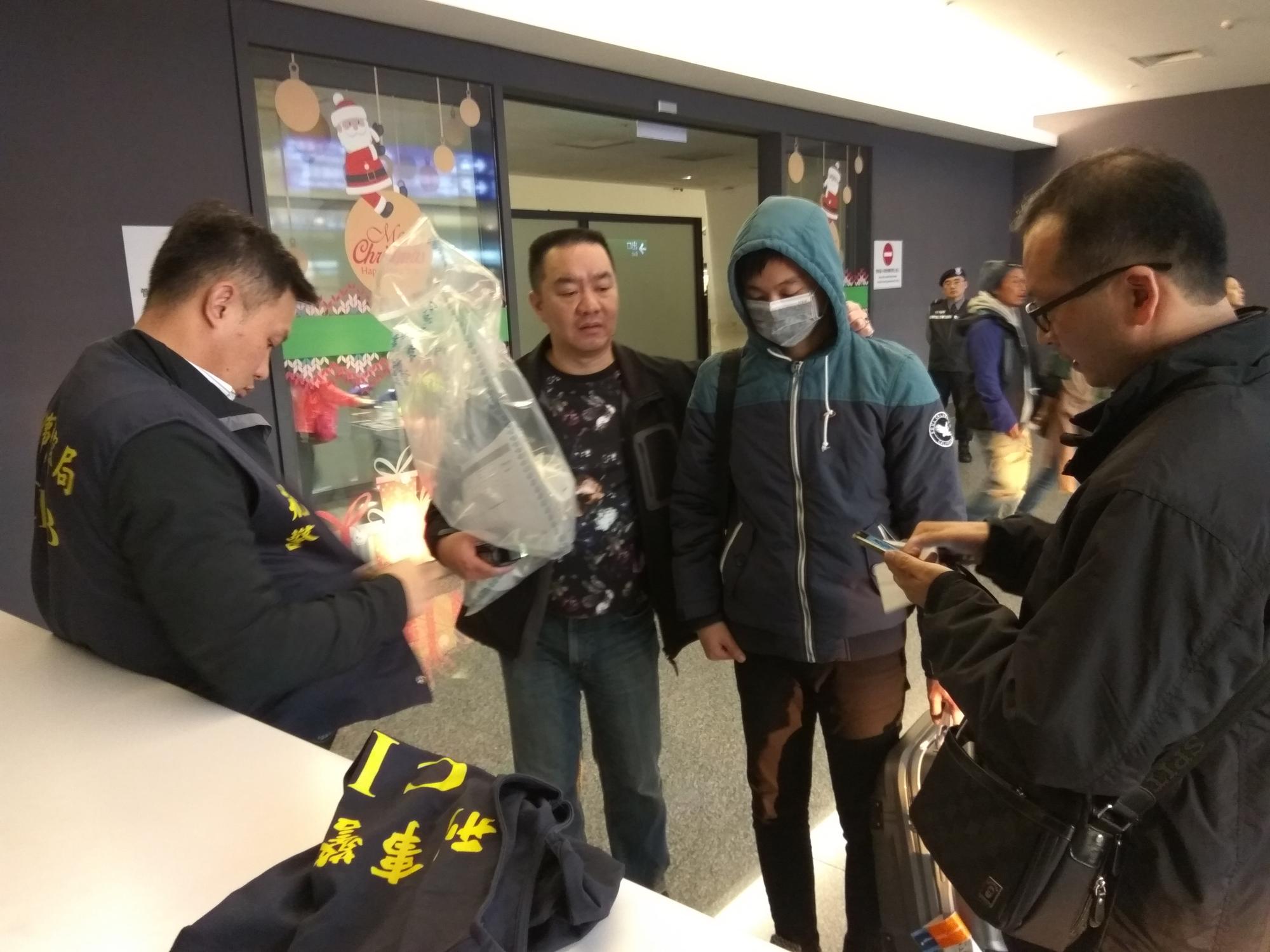 王嫌從海關企圖入境時,就遭警方鎖定。(刑事局提供)