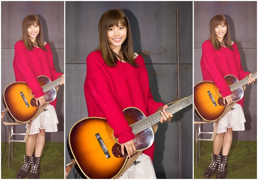 吳汶芳今舉辦新專輯《我來自…》音樂分享會，提及2年低潮，全靠藉創作與畫畫抒發壓力、自我療癒。（福茂提供）