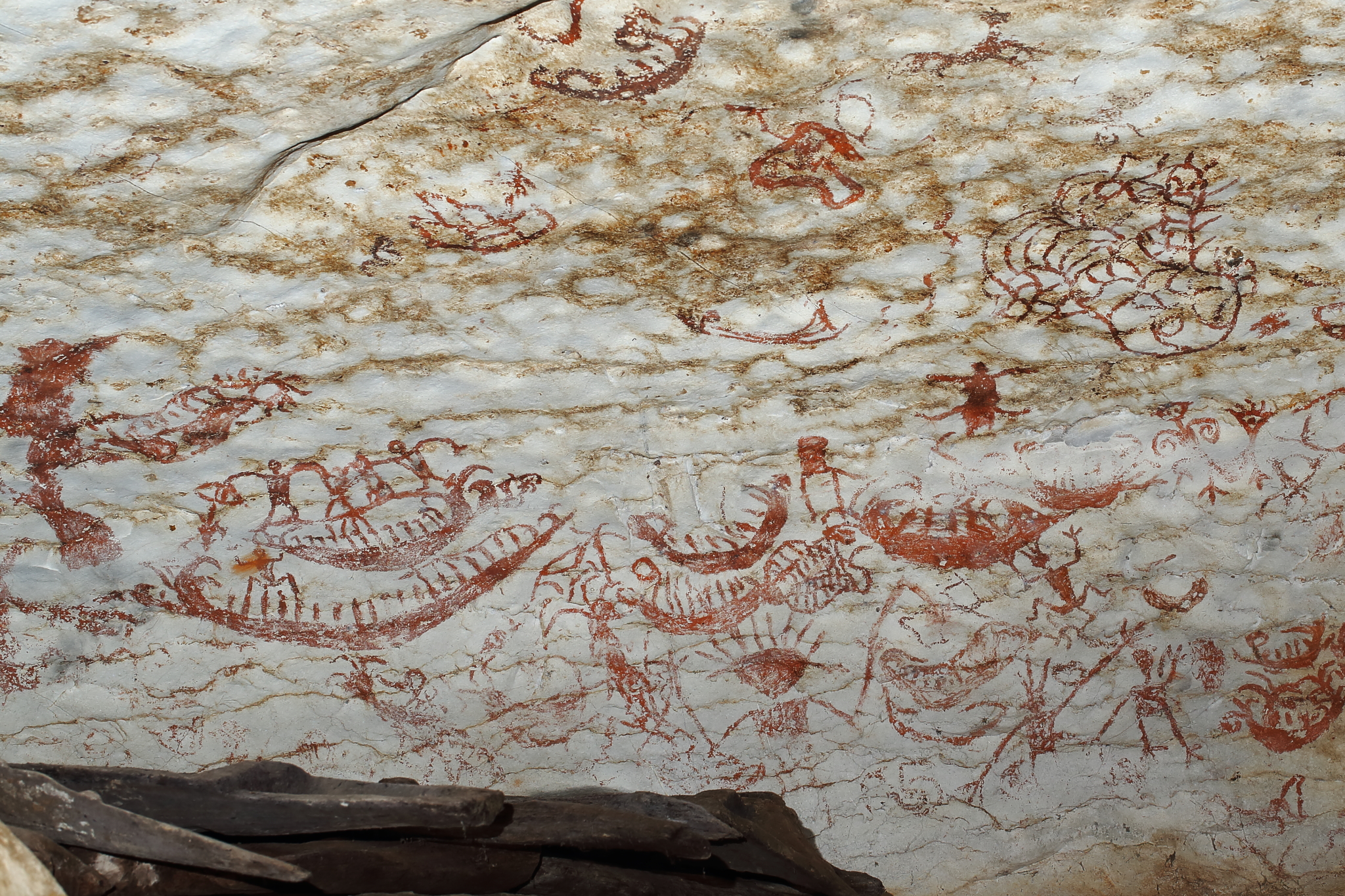 Painted Cave，1200年前的洞穴岩畫。