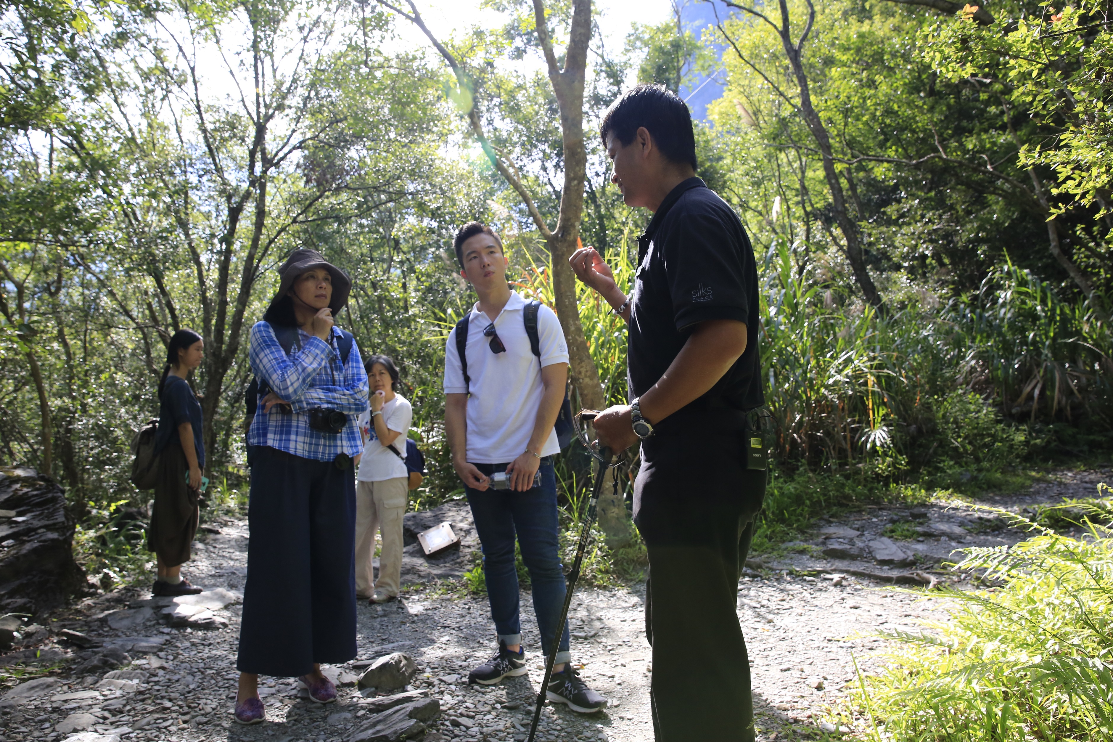 透過說書人精彩說書，平凡的步道也能變得充實又有趣。