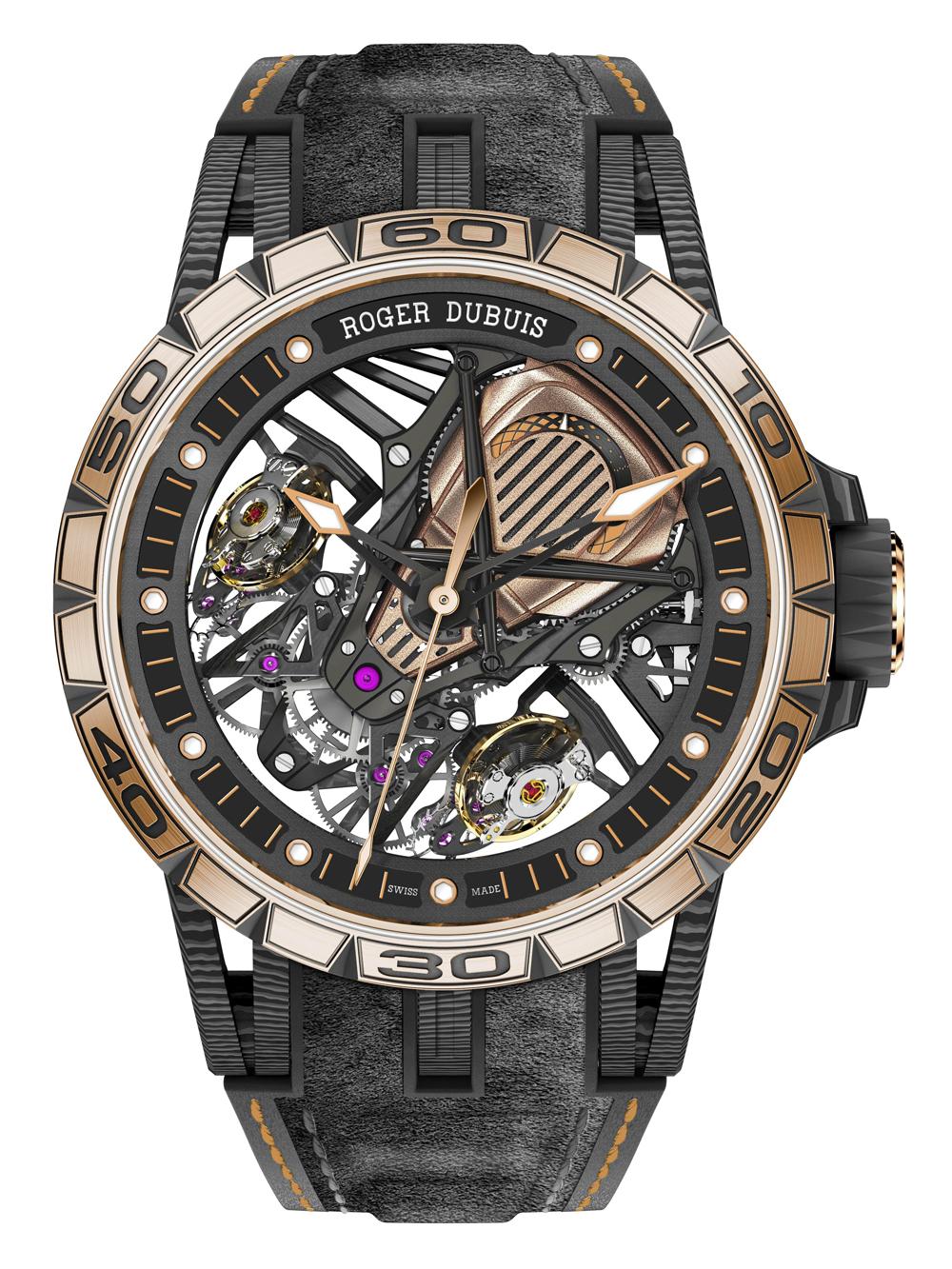 《Excalibur Aventador S（玫瑰金複合材質） 》功能：時、分、跳秒指示；動力儲存顯示/機芯：手上鍊機芯/定價：NT$6,800,000（限量28只）
