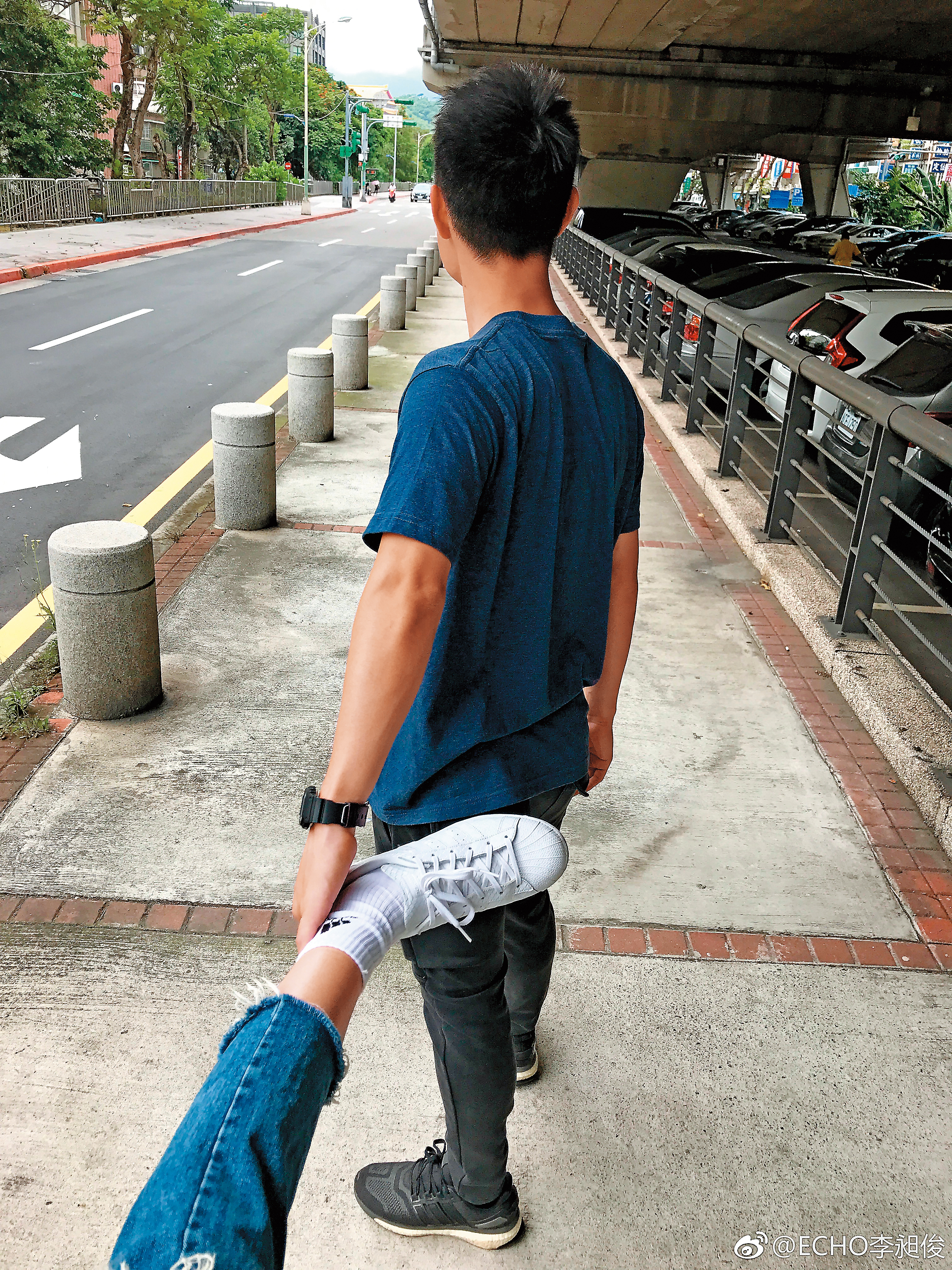 ECHO曾在臉書曬愛，跟李千娜看似過著幸福的情侶生活。（翻攝自ECHO微博）