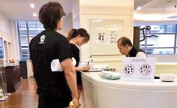 林志玲與言承旭因為一張在健身房被拍下的約會照，爆出「世紀復合」大喜訊。（翻攝自微博）