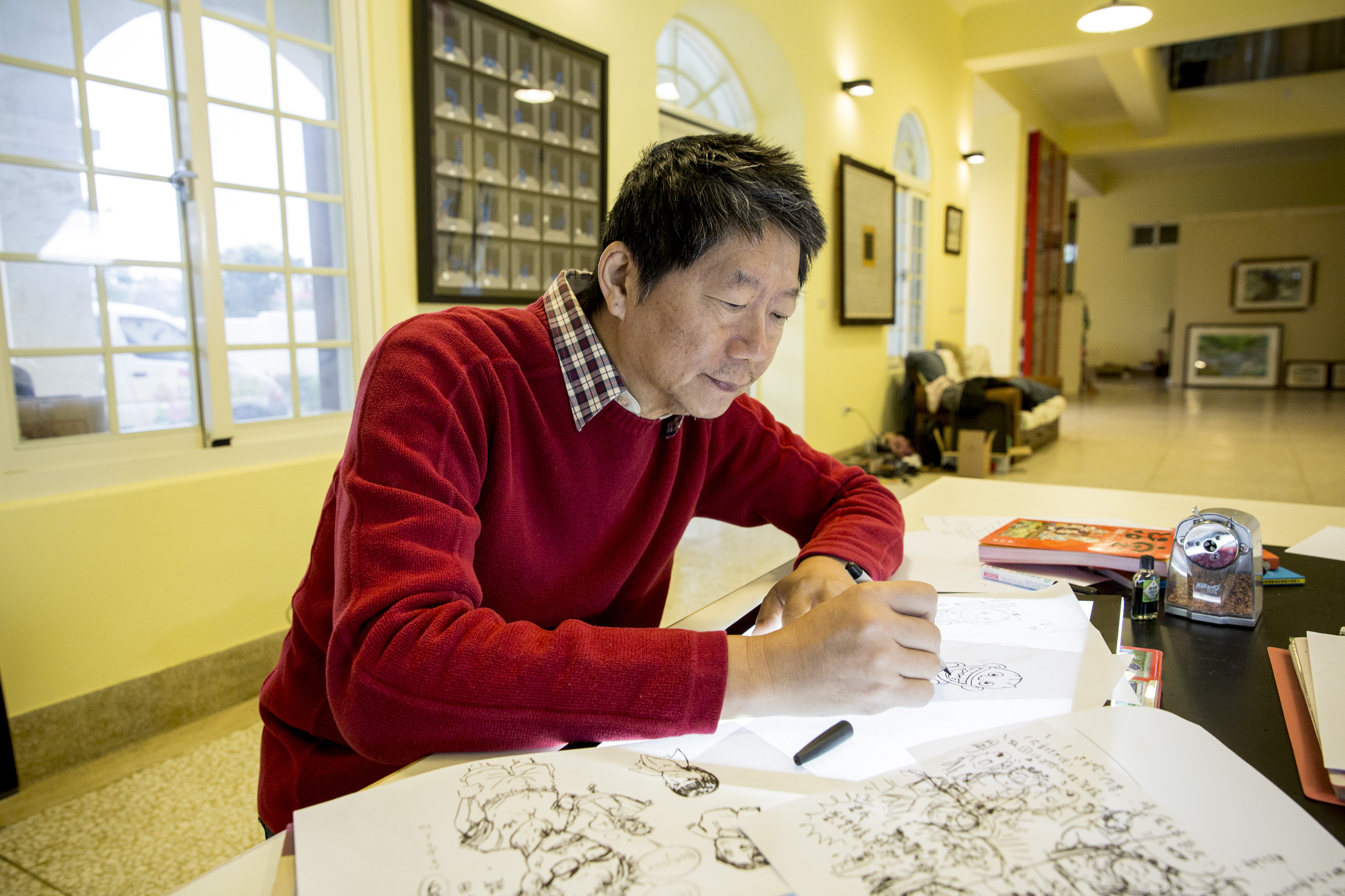 敖幼祥其實畫畫很快，可惜在台灣的出版已漸趨緩慢，因市場已經無法滿足創作者的需求。