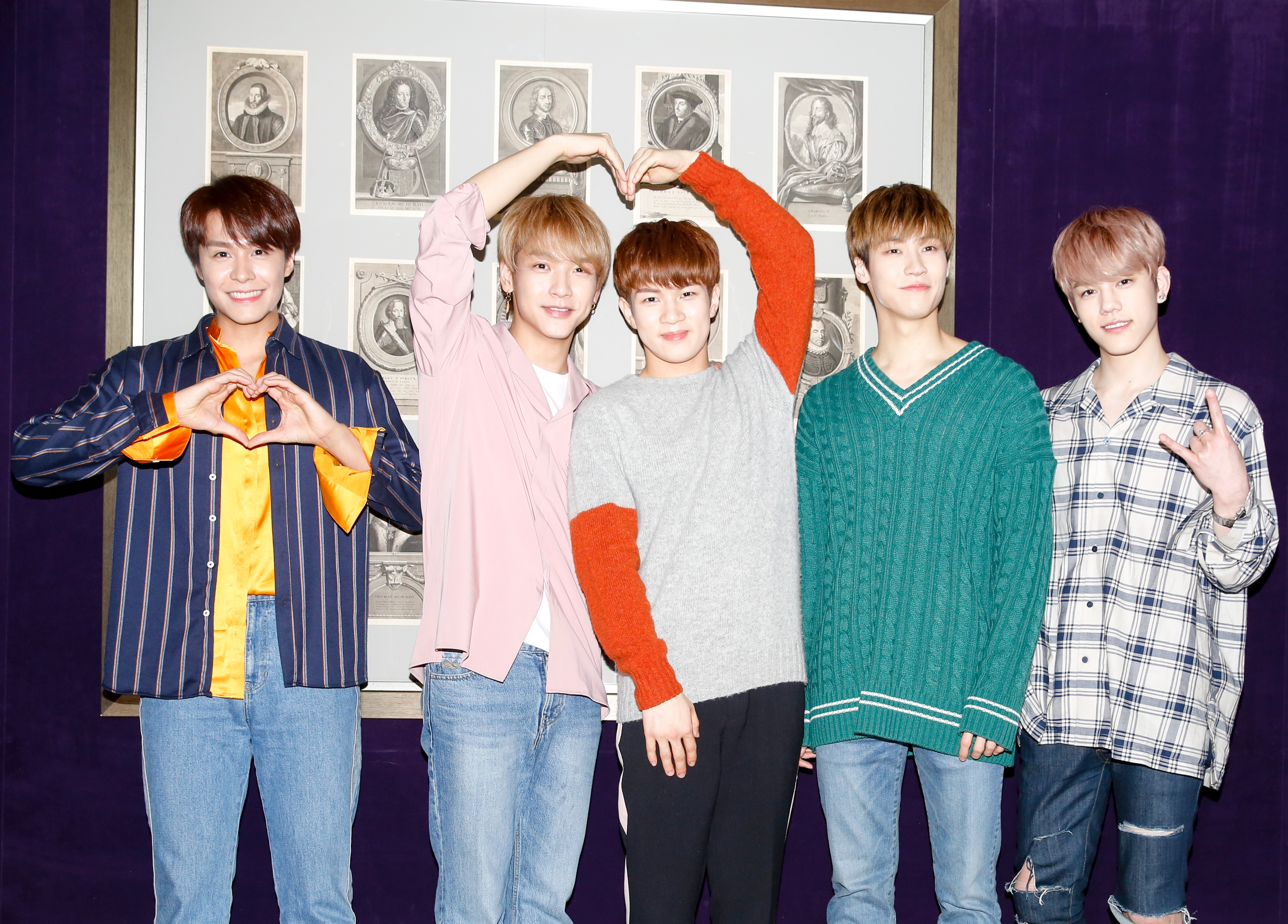 韓國樂團N.Flying加入柳會勝（中）成為5人組合後首次來台。