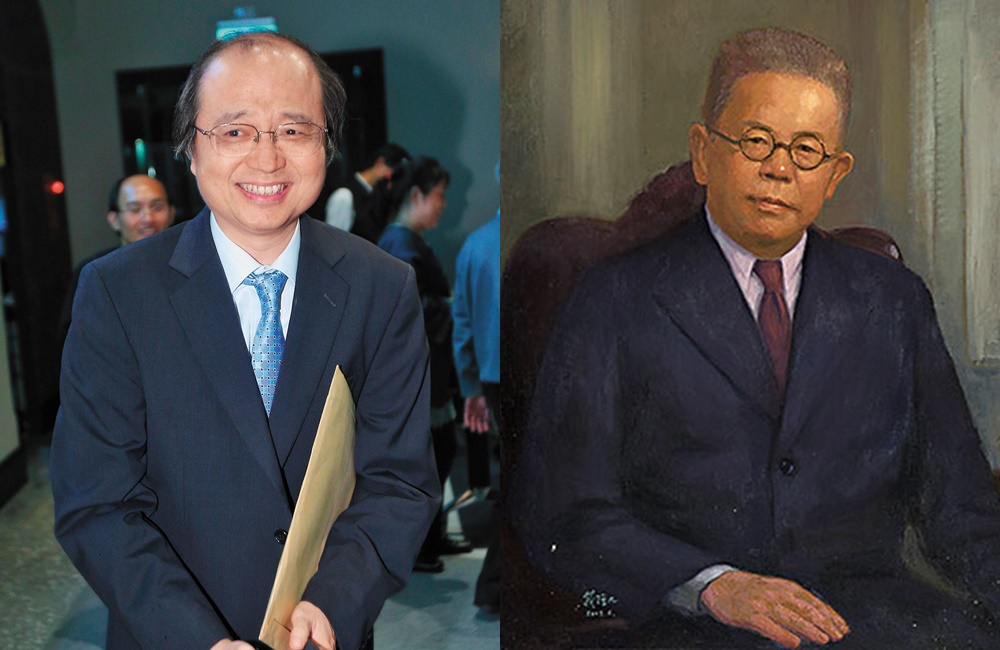 前台大文學院院長陳弱水（左，聯合知識庫）在治校理念說明時，大膽提出大一不分系的主張，右為台大前校長傅斯年（翻攝台灣大學官網）。