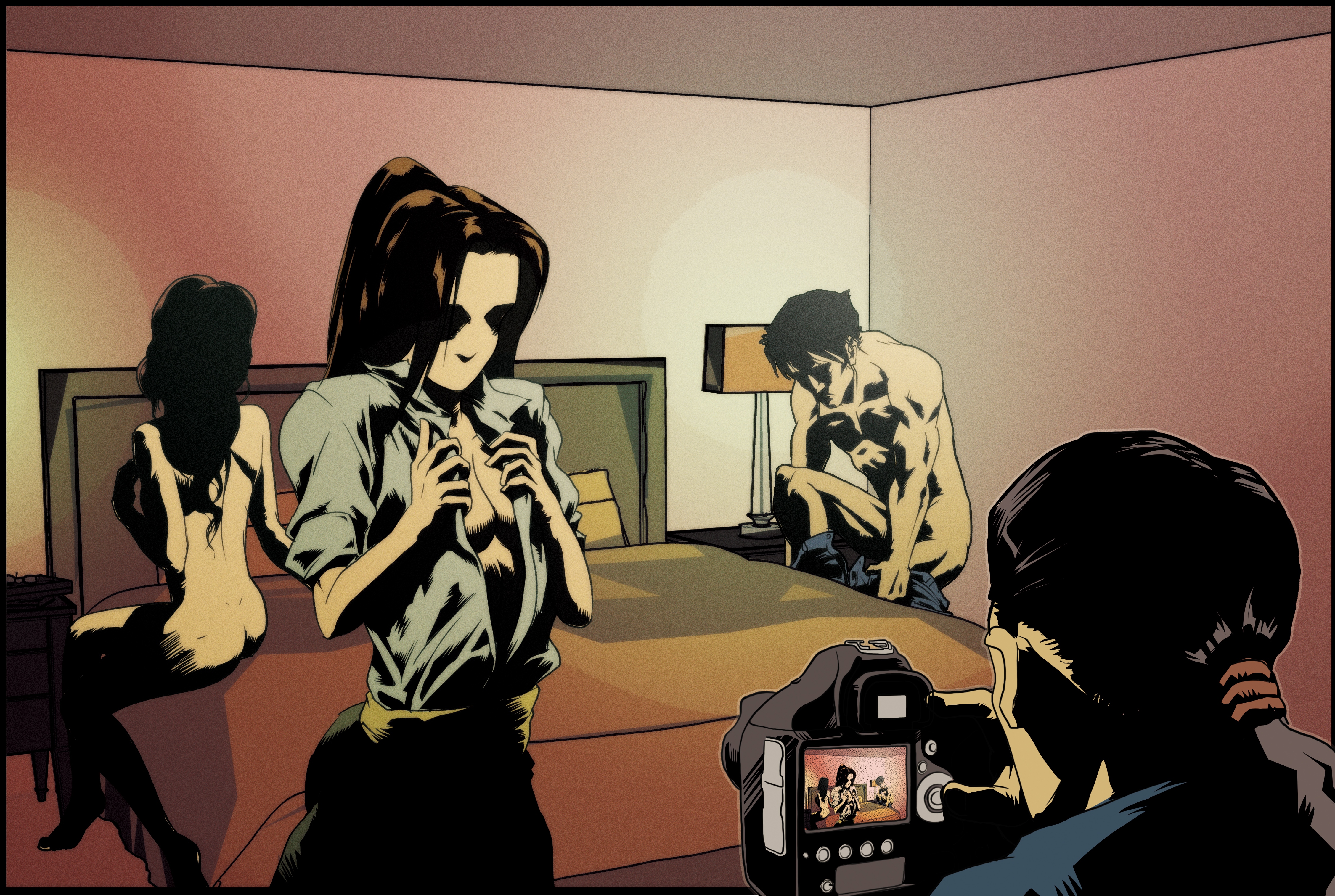 穆姓攝影師在網路上徵求男性報名性愛趴，實質上是在蒐集客戶個資。