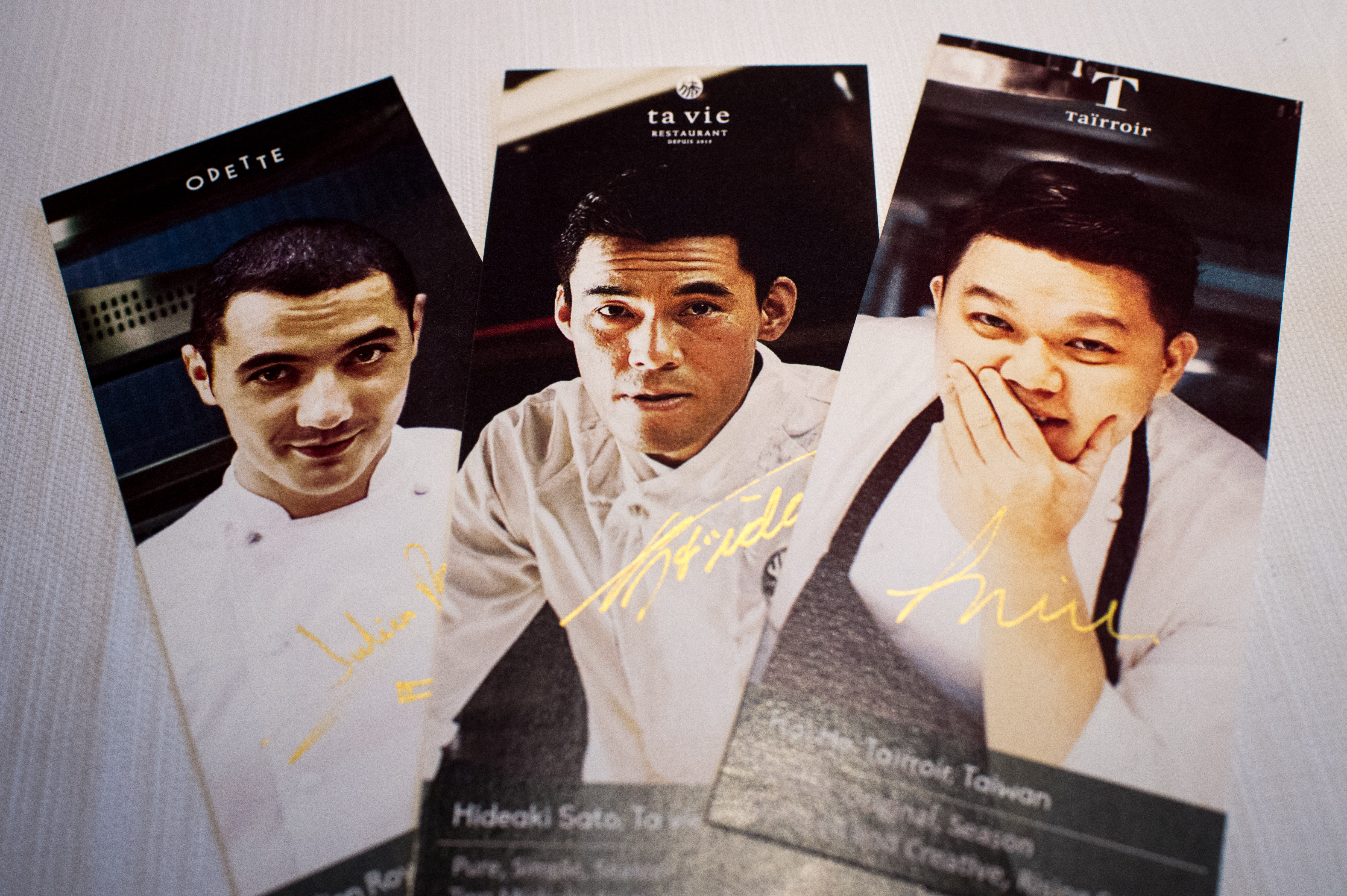 台灣「態芮」、香港「Ta Vie旅」、新加坡「ODETTE」，三位明星主廚共同演繹台灣之味。