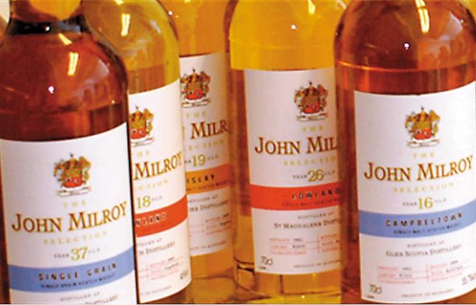 約翰・米爾羅(John Milroy)當年在蘇格蘭是極有名的挑桶者與獨立裝瓶商,即便過世了,他的名字還是成為BBR旗下的IB品牌。