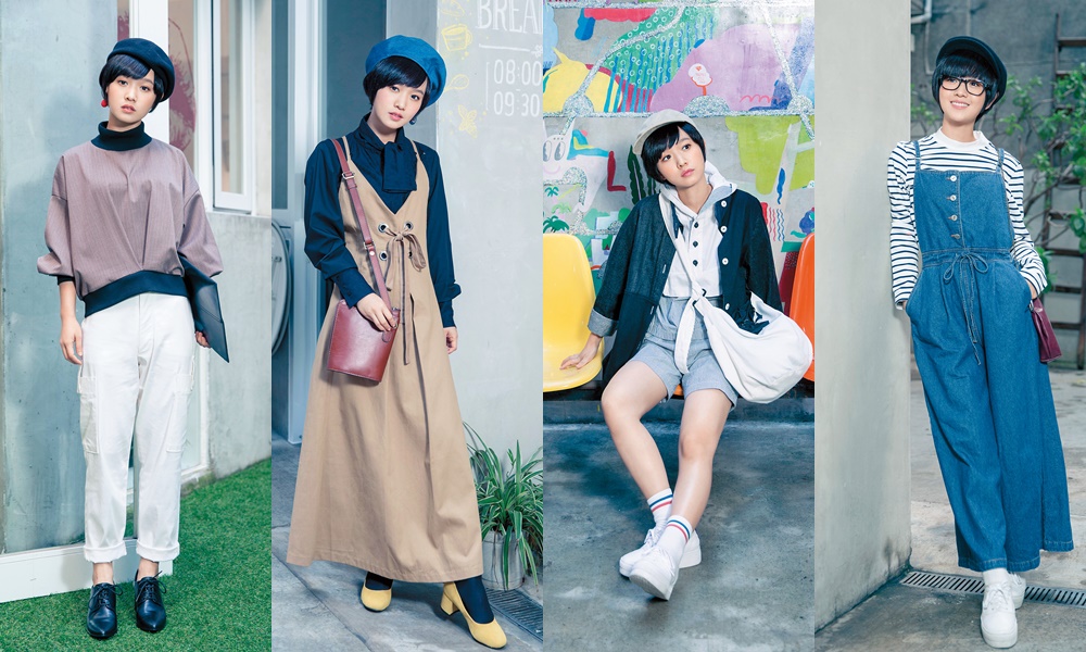 長得小巧玲瓏的嚴正嵐，慶幸自己當了藝人，工作上有很多新衣服可以穿。