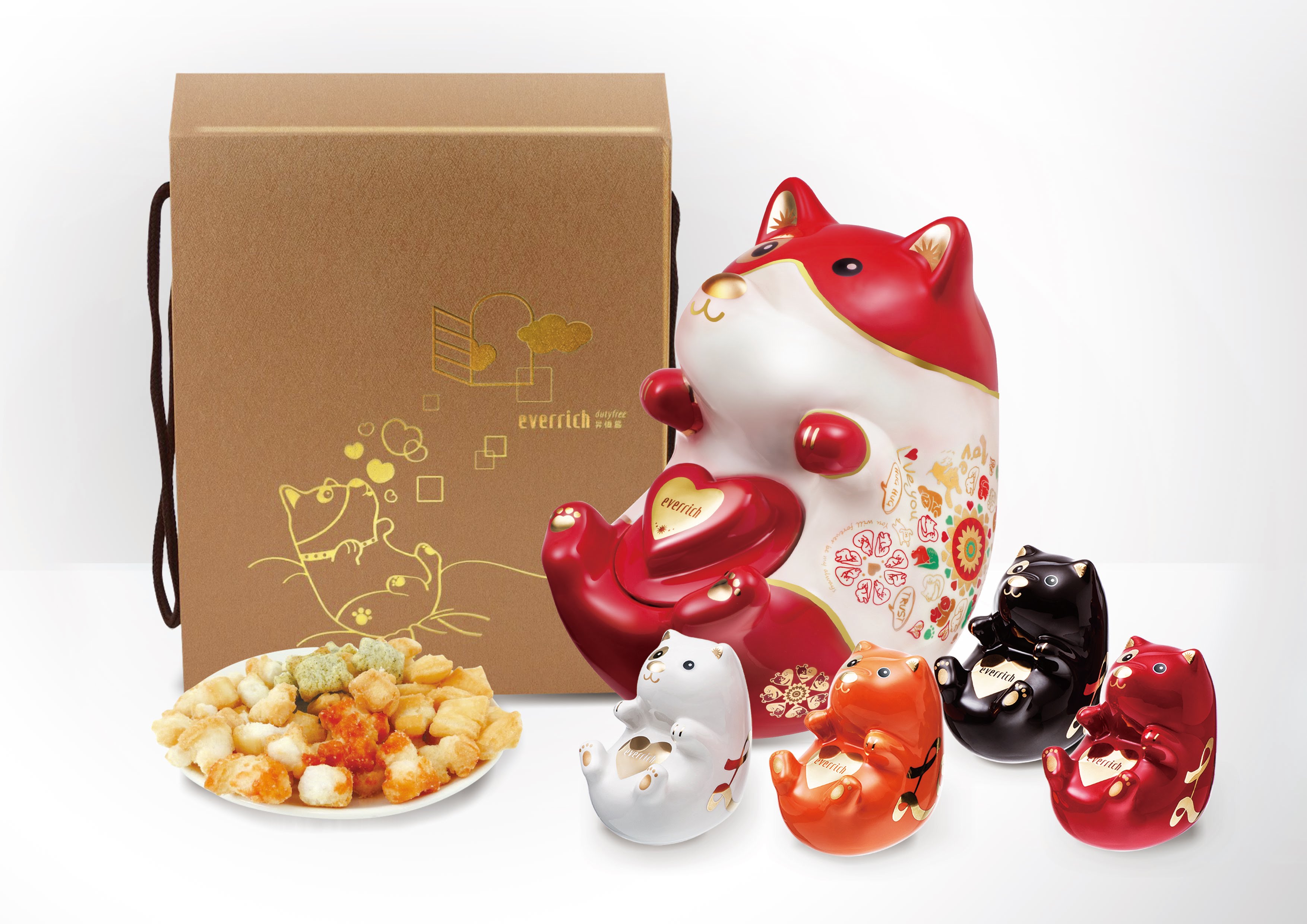 昇恆昌配合福旺狗年，推出一系列的汪德福年節商品。（昇恆昌提供）