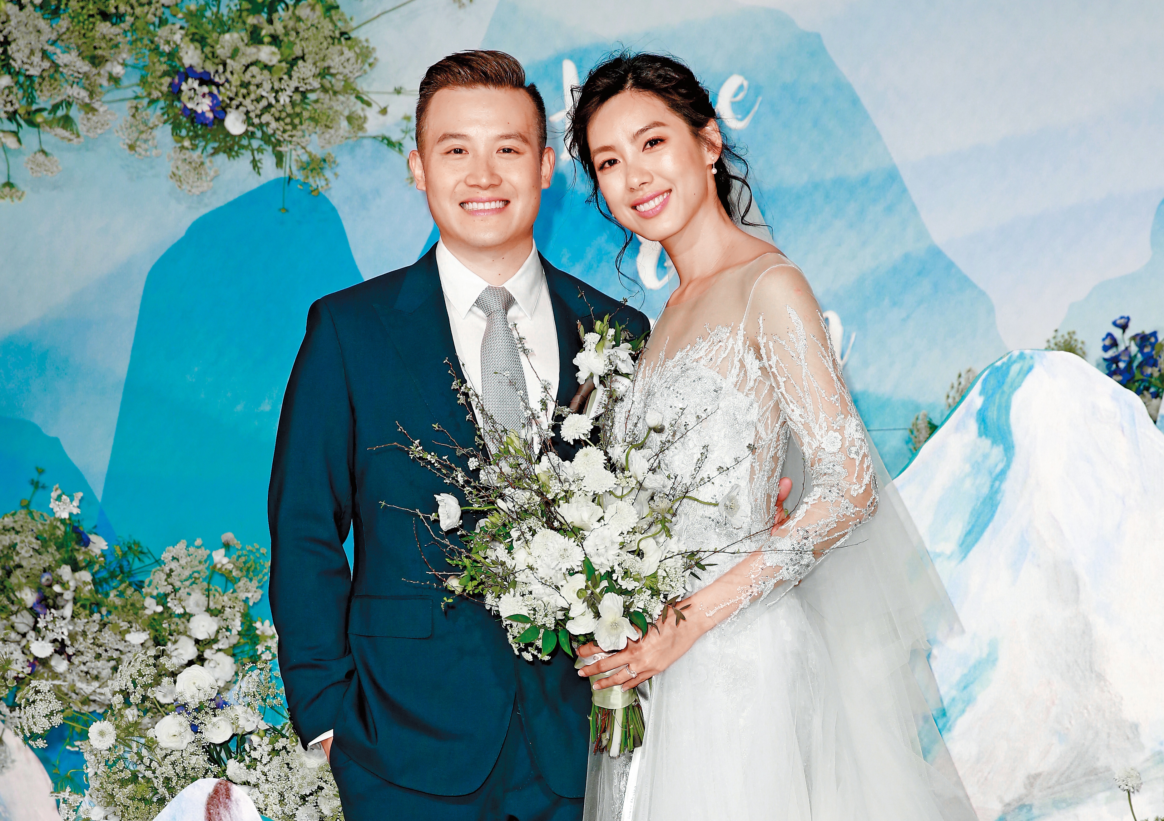 36歲的林可彤，去年2月跟拍拖3年的瑞士銀行副總裁Tom武廣明結婚，她還自曝，這段感情是自己主動追來的。