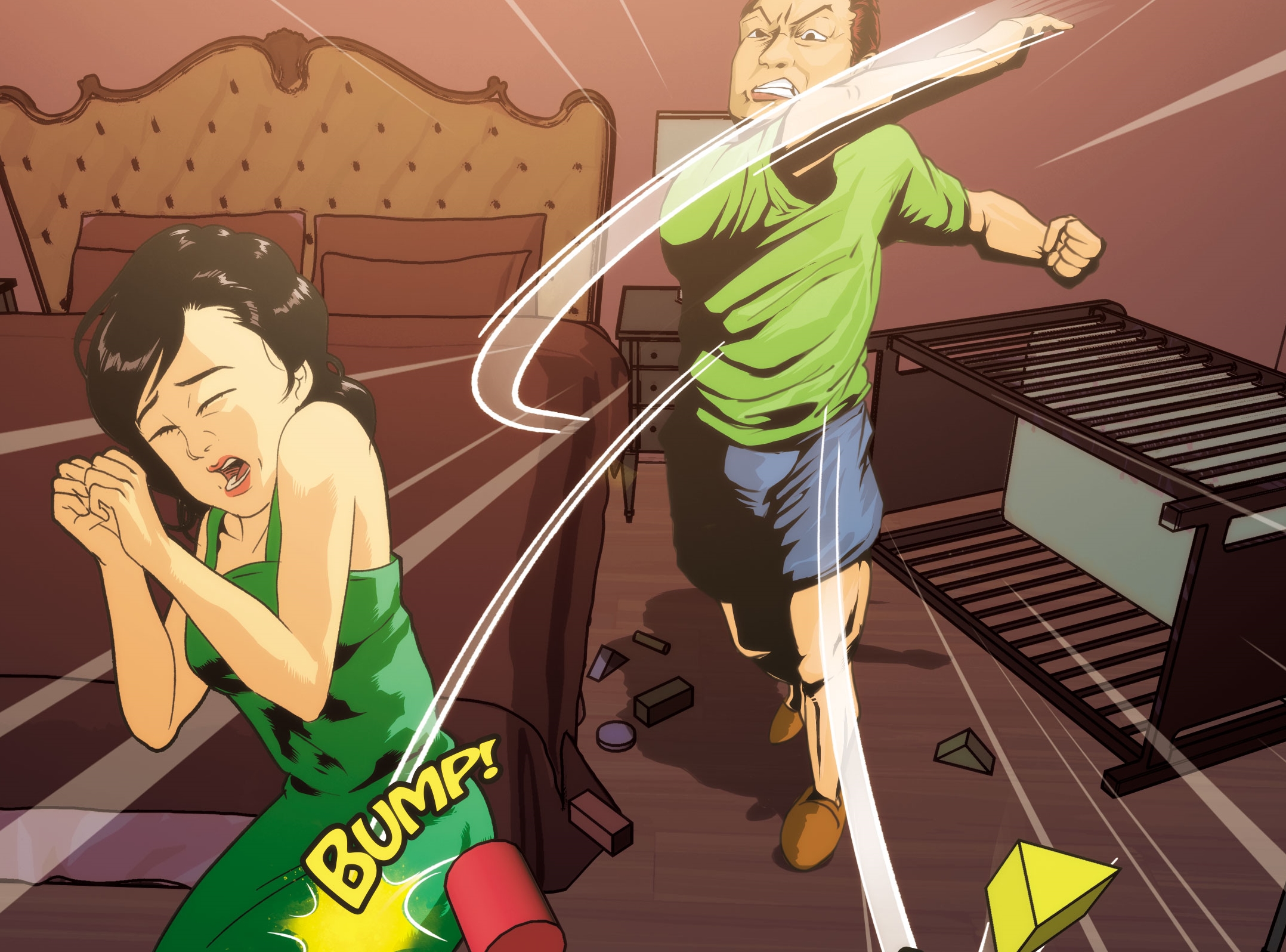 黃健維不滿遭王思涵質與酒店妹搞曖昧，怒砸嬰兒車並丟積木玩具對妻施暴。