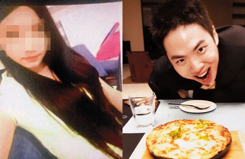 王思涵2016年7月發現丈夫（右）手機與「晴天」（左）的對話，有帶你兜風、想你等曖昧內容。（讀者提供）