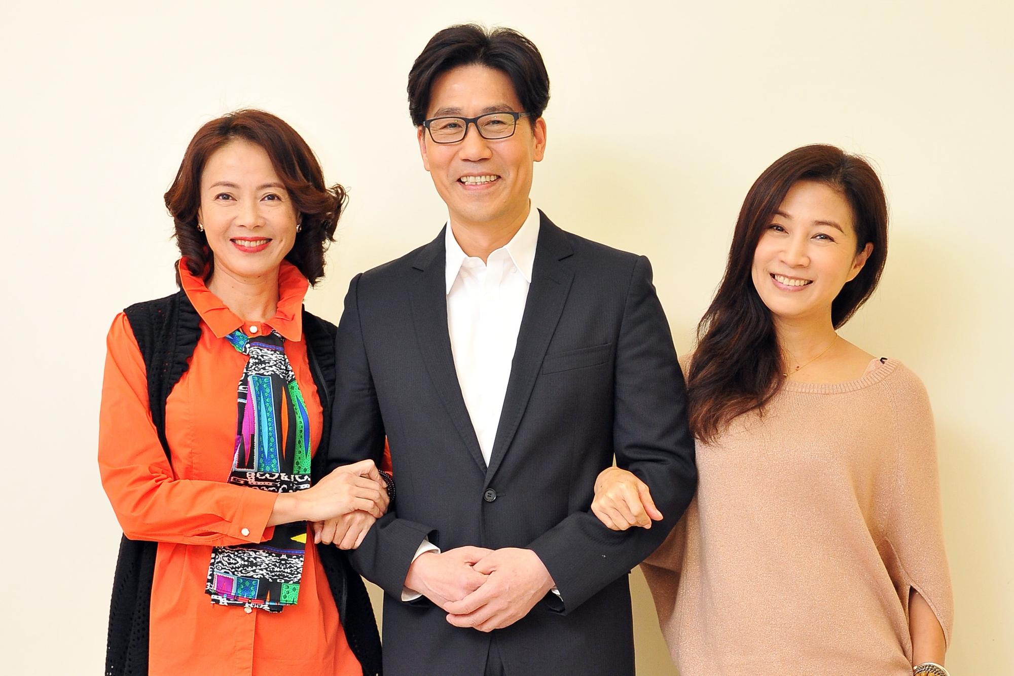 方文琳（右起）、羅時豐、柯淑勤在新戲中有不少感情戲。