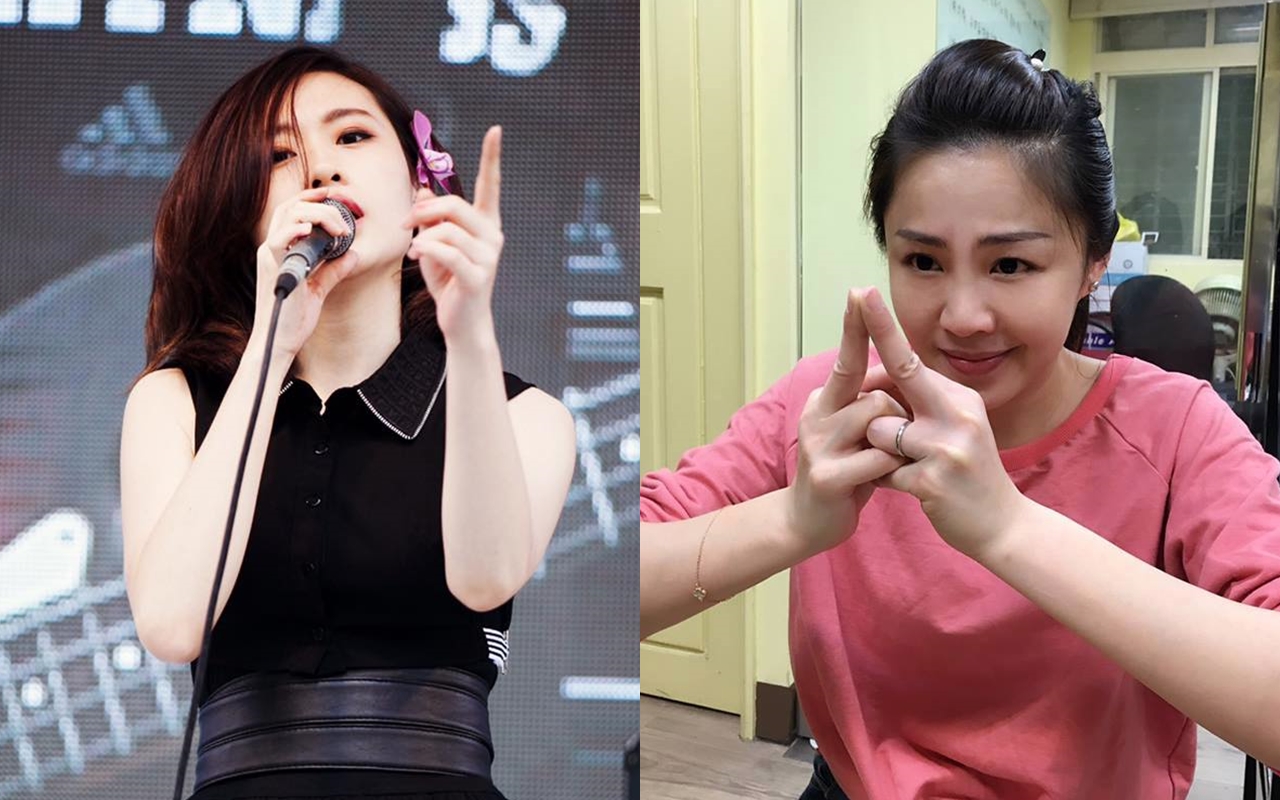 新北市議員李婉鈺（右）與騷包樂團主唱許巧宜（左）在麻辣鍋店起口角。（圖翻攝自李婉鈺、騷包樂團臉書）