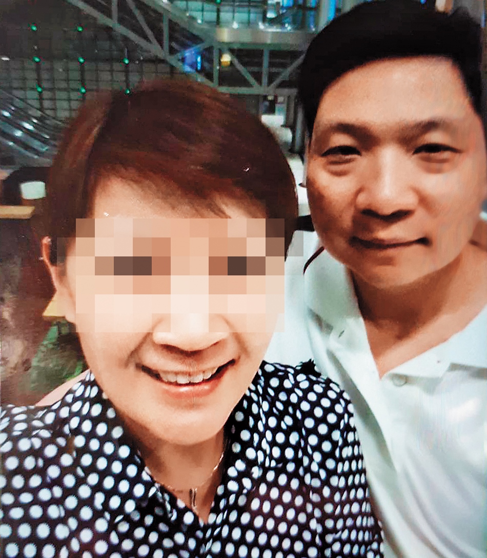 許世龍（右）10多年前也因與一名人妻（左）偷情，被太太抓姦後離婚。（翻攝自臉書）