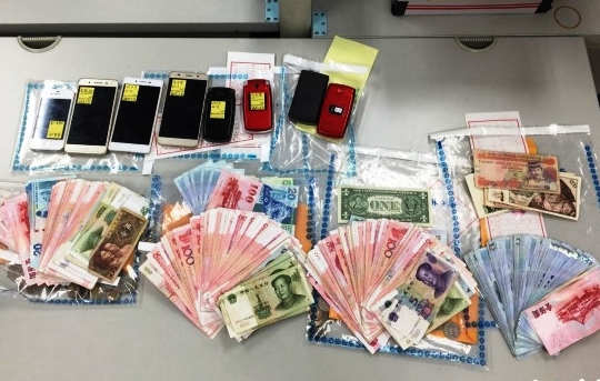 祈福黨騙得的贓款。（警方提供）