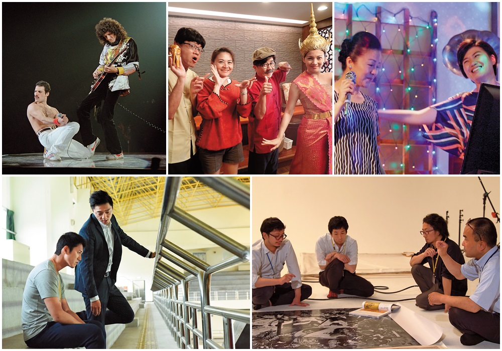 「公視+」OTT為弱勢及高齡者設立的 「點點愛」專區、為網路族群拍的內容 包羅萬象，包括4K高畫質的新創電 影如《乒乓》（左起），以及人文紀錄 片如《名畫重現：葛飾北齋》、網劇 《城市情歌》及多個藝文節目《皇后樂 團：蒙特婁搖滾演唱會》等。（公視提供）