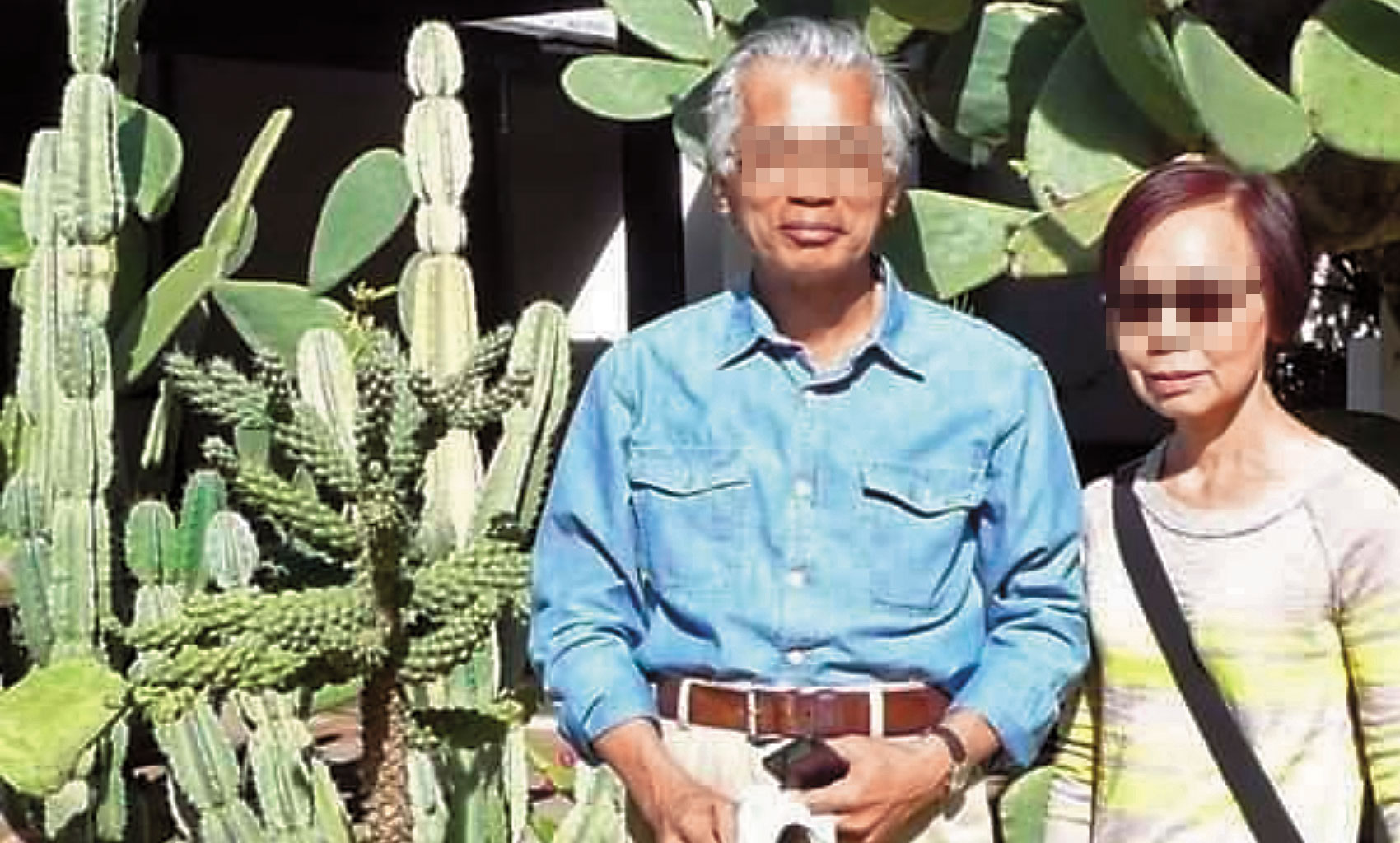 昀鑫公司由陳八龍（左）一手創立，其妻（右）也在公司內掛職領高薪，如今卻涉及吸金後惡性倒閉。（讀者提供）