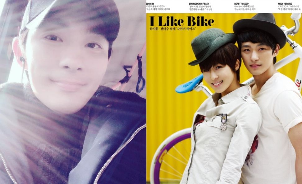 河智苑的弟弟全泰秀於21日去世，得年33歲。他最後一次更新IG是10天前。（合成網路圖片）