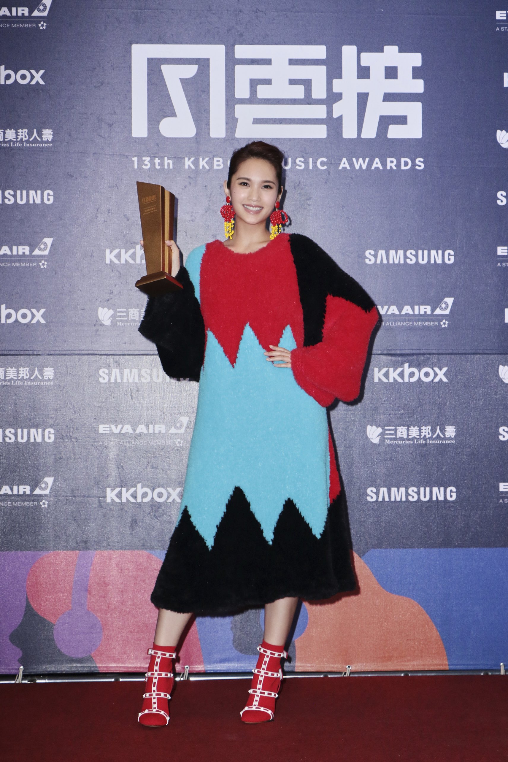 楊丞琳在KKBOX風雲榜的演出創下典禮三冠王的佳績。（KKBOX提供）