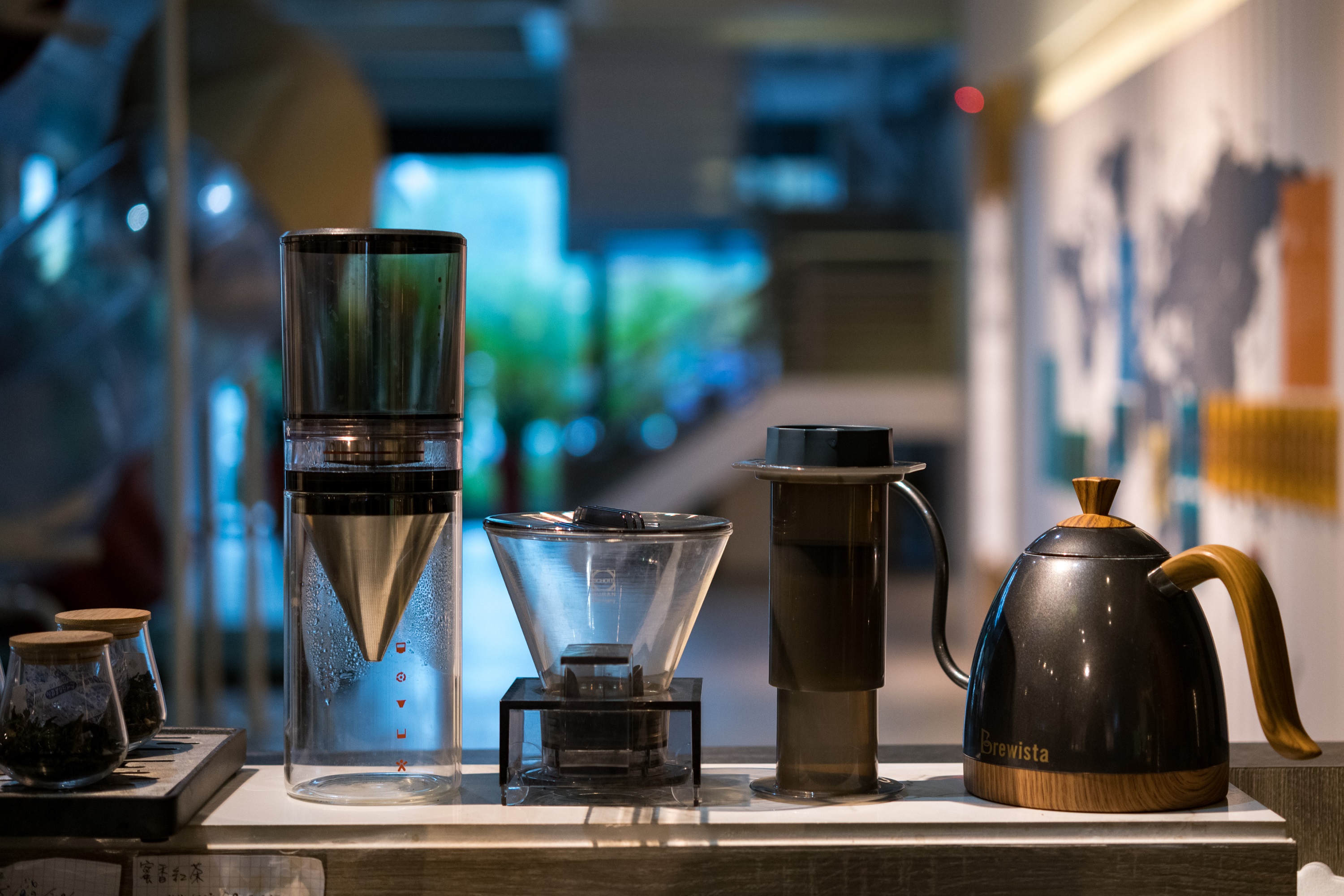 「良水食作」這些咖啡沖泡器具不是拿來手沖咖啡，而是手沖台灣好茶。